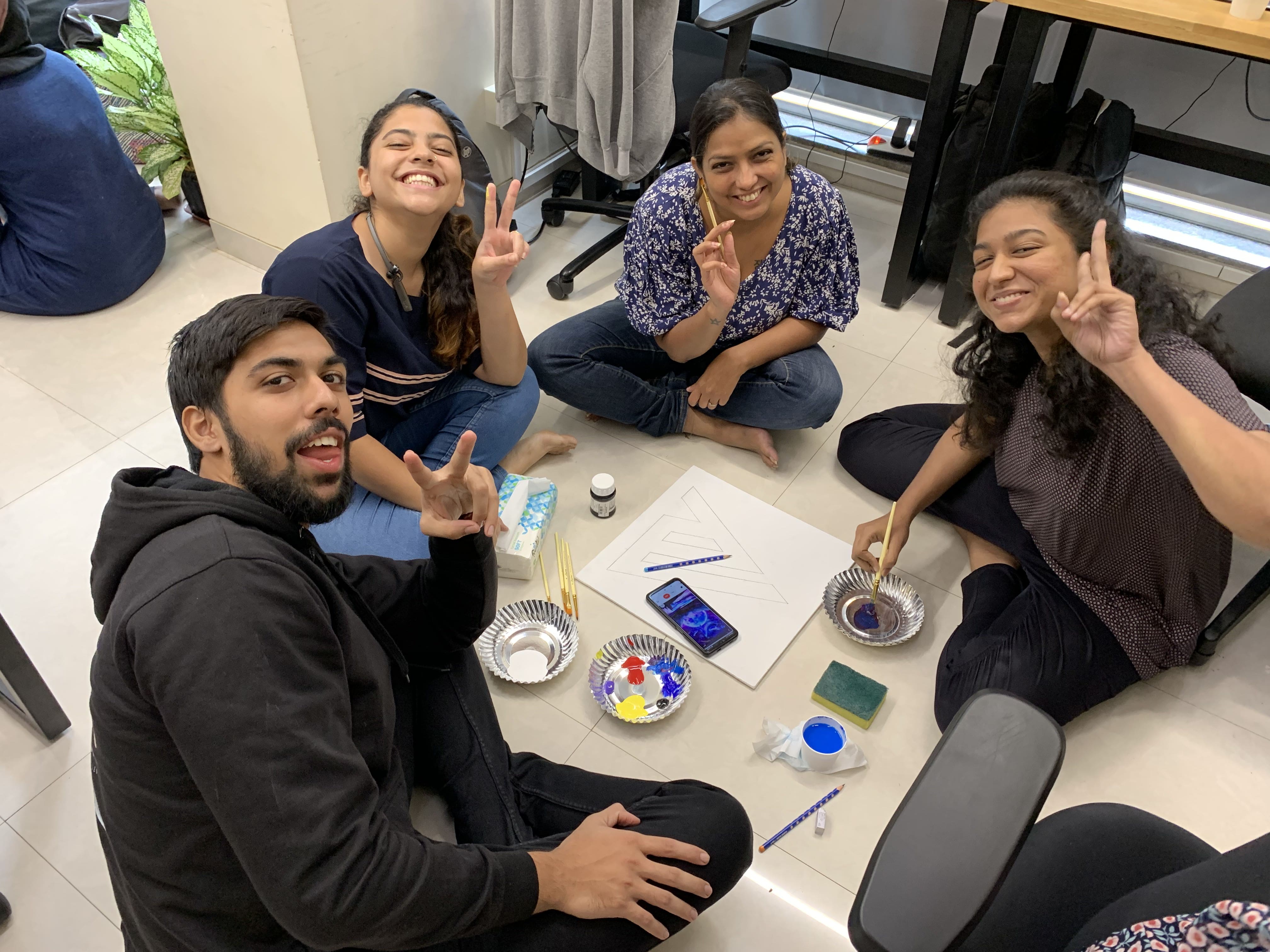 team bonding painting activity